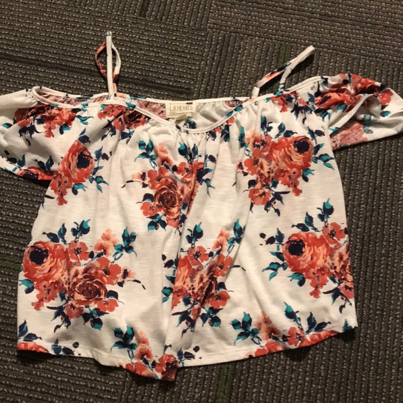 La Hearts Tops - Flowered LA Hearts shirt